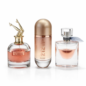 COMBO DE DECANTS: SCANDAL + 212 VIP ROSÉ + LA VIE EST BELLE 5ml e 10ml