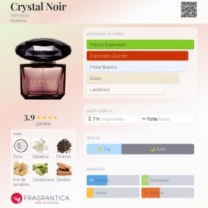 VERSACE CRYSTAL NOIR EAU DE TOALETTE 90ML