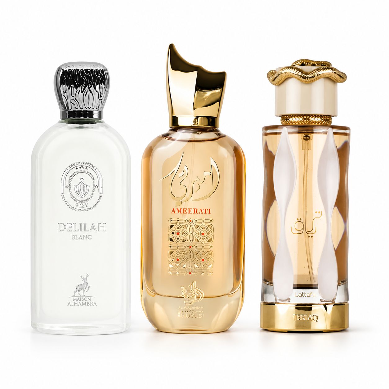 COMBO DE DECANTS: DELILAH BLANC + AMEERAT + TERIAQ
