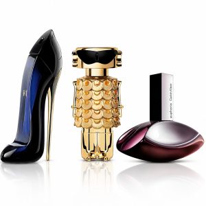 COMBO DE DECANTS: GOOD GIRL + FAME INTENSE + EUPHORIA 5ML e 10ML