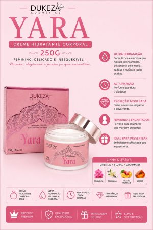 BODY CREAM YARA DUKEZA COSMETICS – 250g